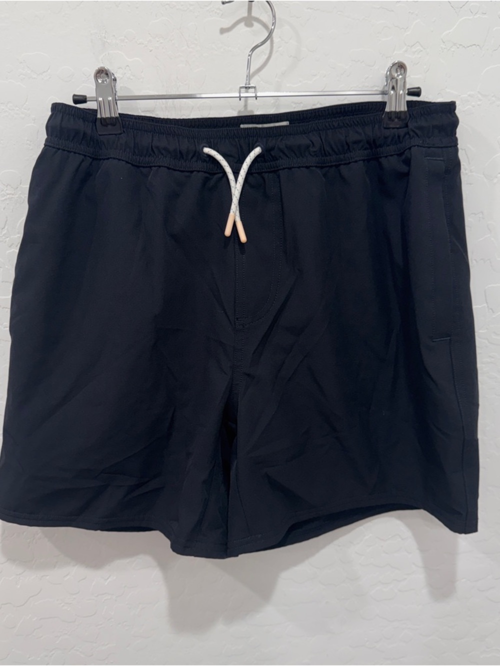 Wellen Swim Trunks Men’s Small Black Drawstring Vacation Resort Beach Summer